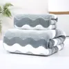 Novo Conjunto de Toalhas Catiônicas de Padrão S Largo Toalha de Banho Toalha de Banho Banheiro Banho Macia Absorvente Toalha de Rosto Conjunto de Toalhas de Banho de Beleza