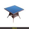 Mesa y Silla de Ratán para Exterior Patio Balcón Exterior Jardín Terraza Combinación Ocio Silla Pequeña de Ratán Juego de Tres Piezas para Patio