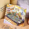 Pegatinas Decorativas para Esquina de Escritorio Yuxian para Artículos de Escritorio Pequeños, Collage Creativo de Escenas, Materiales DIY
