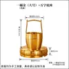 Tendencia de Tiktok Latón Atrae Fortuna Cubo de Oro Adorno Metal Dorado Chapado Lingote Pequeña Barra de Oro Latón Cubo de Agua Cobre Adorno