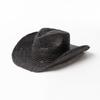 Europa y Estados Unidos ventas calientes transfronterizas moda ganchillo hecho a mano con sombrero vaquero de paja de rafia de ala ancha sombrero de paja para protección solar para exteriores