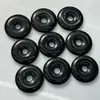 Piedra Negra 30mm Hebilla de Paz Moneda Antigua Piedra Natural Nostálgica Cuentas Moneda Antigua