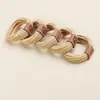 Al por mayor En stock Rayas Horizontales Moda Lindo Oso Gomas para el Cabello Alta Elasticidad Bandas para el Cabello Accesorios para el Cabello de Mujer