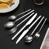 Juego de Cubiertos Engrosado de Acero Inoxidable 304 Transfronterizo para Uso Doméstico, Cuchillo para Filete Estilo Occidental, Tenedor, Cuchara, Tenedor de Postre, Cuchara de Postre