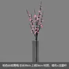 Simulação de Flor de Ameixa Chinesa Wintersweet Flor de Ameixa de Galho Único bonsai com decoração de arranjo de flores cenário de casamento casa