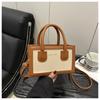 Bolsa Quadrada Pequena Texturizada Popular 2025 Novo Estilo Popular Retrô Mini Bolsa de Mão Artística All-in Ombro Transversal Bolsa Feminina