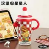 Nueva Taza Térmica de Gran Capacidad Acero Inoxidable 316 Aspecto de Alta Calidad Taza de Agua para Mujer, Estudiante Portátil para Exteriores Taza con Popote