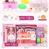 Juguete de muñeca multiarticulada para jugar a la casita 009-9 set de muñecas muñeca de tocador con espejo serie al por mayor