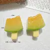 Juguetes de Comida Realistas en Miniatura, Modelos de Resina de Helado de Frutas, Accesorios para el Cabello DIY, Colgantes para Llaveros, Hebillas para Zapatos, Pequeños Accesorios Decorativos
