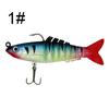 Isca Soft Peixe Macio Enrolado em Chumbo Multi-Seção Transfronteiriça 9cm/17.5g Peixe Macio Robalo Cavala Nova Isca