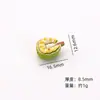 Jackfruit Medio Cortado Micro-Paisaje Fruta Artificial Piezas Lindas Decoración Hecha a Mano DIY Accesorios para Colgar Pasador Piezas de Accesorio para el Cabello