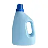 Botella de Detergente para Ropa Personalizada de 2L con Asa, Cubo para Detergente para Ropa, Cubo de Plástico PE, Botella de Plástico Recargable, Botella Vacía