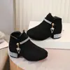 Botas de Princesa para Niñas 2026 Otoño Nuevo Estilo Coreano Botines para Niños Botas de Tacón Alto para Niñas Botas Cortas de Estudiante Botas para Padres e Hijos