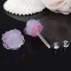 Brincos de resina azul transparente com rosa requintado simples doces não alérgicos brincos de moda versáteis acessórios de orelha