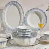 Conjunto Personalizado de Tigela e Prato Francês com Esmalte Sub-glacê Utensílios de Mesa para Casa Novo Estilo 2025 Conjunto Completo para Inauguração de Casa Alto Valor Estético