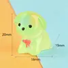 Figuritas de Resina de Perros Pequeños Animales para Jardín Micro-Paisajes, Accesorios Decorativos DIY que Brillan en la Oscuridad