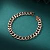 Pulseira de Moagem Seis Lados Europeia e Americana Mais Vendida Marca de Moda Corrente Cool Pulseira Cubana Masculina Hip-hop Rua Design de Nicho Pulseira Masculina