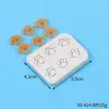 Molde de silicona para pendientes redondos grandes y pequeños diy, molde de silicona para colgante de mariposa hecho a mano, corazón, resina epoxi de silicona