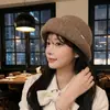 Sombrero de Pescador de Felpa de Pelo de Conejo para Mujer, Estilo Coreano Versátil de Alta Gama para Otoño e Invierno, Sombrero de Cubo para Circunferencia de Cabeza Grande, Sombrero de Cubo de Invierno