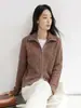 Nuevo Top Casual Versátil de Solapa Otoño/Invierno 2026 Mezcla de Lana de Yak Lana Tejido de Punto Antipelusas Color Sólido Mujer