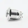 Interruptor de Botón Metálico de 16 mm de Cabeza Alta Auto-Restablecible con Luz de Anillo de 4 Pines con Pies de Tornillo Restablecimiento/Auto-Bloqueo