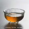 Xícara de Chá Pequena de Vidro Estilo Japonês, Conjunto de Chá Kung Fu de Alta Qualidade, Xícara de Mestre, Xícara de Chá Martelada Espessada, Venda por Atacado de Xícaras Pequenas