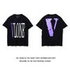 Vlone saludo manga corta V grande dragón chino limitado Fujiwara Hao Guanxi Wang Yibo con suelto pareja hombres