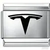 Módulo de logotipo de carro de luxo mundial de personalidade da moda DIY atacado personalidade alto senso elástico pulseira de aço inoxidável caseira