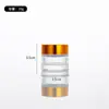Frasco Dispenser de Vidro Transparente para Creme Frasco Dispenser de Vidro Cosmético Portátil Creme para Olhos Amostra Vazia Dispenser de Vidro