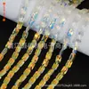Boutique cuentas planas color blanco AB alta imitación cuentas de sandía austriacas cuentas sueltas de cristal material para joyería diy cuentas de discoteca lote