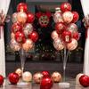 Arranjo de Balões de Casamento Cena de Quarto de Casamento Decoração de Casamento Festa de Aniversário de Casamento 10 polegadas Vermelho Romã Coleção Atacado