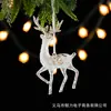 Adornos Transparentes de Acrílico para Árbol de Navidad Decoraciones Colgantes Copo de Nieve Reno Ángel Colgantes de Cristal Decoración de Árbol de Navidad