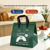 Sacos para Levar para Catering Comercial, Sacolas de Tecido Não Tecido, Sacos de Embalagem Descartáveis, Sacos de Embalagem para Levar Personalizáveis com Logo