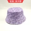 Chapéu de Pescador para Homens e Mulheres, Viseira com Estampa para Proteção Solar na Primavera e Verão, Chapéu Balde Estilo Europeu e Americano para Viagens ao Ar Livre, Chapéu de Sol, Fibra de Poliéster