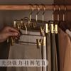 Percha para Pantalones de Aleación de Aluminio Clip para Pantalones Doméstico Percha Sin Costuras Clip para Pantalones Clip para Falda Percha Estante para Pantalones Percha para Pantalones