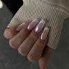2024 New French White Nails Yiwu Unha Short Ladder Wearable Nail Produtos Acabados Atacado
