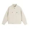 Jaqueta Masculina Nova Tangkezhe Primavera e Outono, Marca Fashion Cool e Tendência High Street Jaqueta com Gola Alta Roupa de Trabalho Casaco Masculino