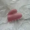 Presilha de Cabelo Colorida com Glitter Fino Perolado de Alta Qualidade, Presilha de Tamanho Médio para Mulheres, Elegante Presilha para Rabo de Cavalo Estilo Coreano, Presilha de Cabelo Doce e Versátil