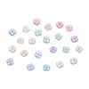 ABS Pérola Imitação Trevo de Quatro Folhas Suporte de Flor Flor de Quatro Pétalas Pingente de Contas Soltas Pulseira Colar Pulseira DIY Contas Feitas à Mão Atacado