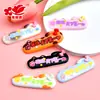 Etiquetas de Texto con Forma de Pata de Gato Lindas Accesorios de Resina Materiales Hechos a Mano DIY Pinzas para el Cabello Decoraciones para Fundas de Teléfono Pegatinas para Abanicos