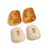 Kit de material de accesorio para collar, pendiente, ropa DIY, colgante cuadrado irregular de acrílico, transfronterizo europeo y americano, 27x21mm