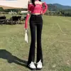 Jeans Preto Ins Spiggy Spiggy Feminino Verão 2024 Novo Cintura Alta Emagrecedor Calças Traumab