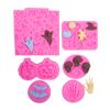 6 Sets de Halloween Fantasma Calavera Palma Murciélago Fondant Molde de Silicona Chocolate DIY Molde de Silicona Decorativo