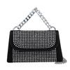 Bolsas de Mujer Transfronterizas con Pedrería, Nuevas Bolsas de Cadena con Pedrería de Moda, Bolsos Cruzados de Hombro Simples y Versátiles al por Mayor
