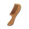 Salón de Belleza Peine Masajeador de Meridianos del Cuero Cabelludo Peine Portátil para el Cabello de Madera Maciza Natural Logo Serigrafiado Bronceado Impresión Láser
