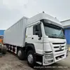 Fornecimento Transfronteiriço de Caminhões Basculantes Howo Usados 10,4m X4 Caminhões de Carga para Contêineres 371 Cavalos de Potência Veículos de Contêineres 12 Rodas