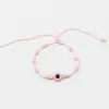 Pulseira de Olho de Diabo tecida de cor sólida pulseira feita à mão com nó pulseira de corda manual europeia e americana pulseira simples pulseira de sete atacado