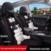 Atacado personalizado linho desenho animado sete assento especial capa de assento de carro 7 assentos carro comercial pão pequenos bens assento capa