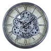 Relógio de Parede Engrenagem Plástica Retrô Industrial Criativo Americano Silencioso Decoração Sala de Estar Escritório Relógio Mecânico
