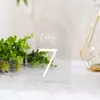 Letrero de mesa acrílico transparente en blanco con forma de arco para boda DIY fiesta fiesta de cumpleaños tarjeta de asiento tarjeta de mesa boda